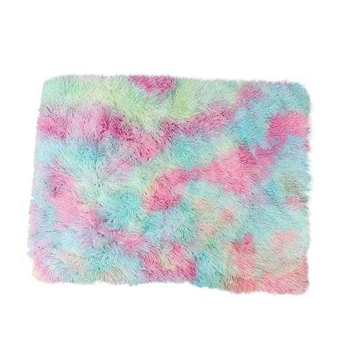 TOGEVAL Haustierdecke großes Flauschiges hundebett Plüschdecke Haustier Hundedecke Katzenbettmatte Plüsch Welpe pet Bed petbett Dog mat schlafkissen für welpen Welpendecke Plüsch- Colorful von TOGEVAL