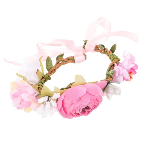 TOGEVAL Haustierhalsband Stoffblumen-Katzenhalsband Katzenschleifenhalsband Kätzchenhalsband Türdekoration Kitten Halsband hundezubehör schönes Katzenhalsband hundehalsband dekor Rosa von TOGEVAL