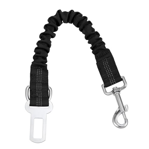 TOGEVAL Haustierleine Stecker für Haustierrückhaltesysteme Bungee-Hundeleine sicherheitsschloss pet Supplies Welpenleinenzubehör Welpen reflektierendes Seil hoher elastischer Bund Black von TOGEVAL