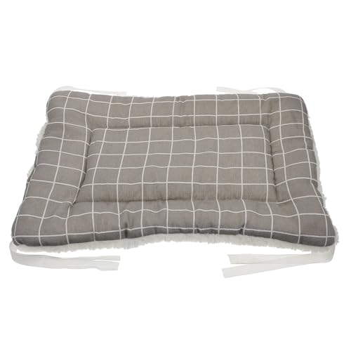 TOGEVAL Haustiermatte Animal Polster pet Bed Katzen bettchen dogbed Katzen deckchen Dog mat Plüschhundebett Schlafmatte für Haustiere zweiseitige Katzenmatte Ruhekissen PP Baumwolle Grey von TOGEVAL