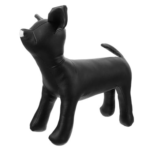 TOGEVAL Haustiermodell Hunde Schaufensterpuppe Stehende Modelle für Haustierbekleidung Hundesitterpuppe Bullterrier Bulldog Kleiderständer für Hunde Schaufensterpuppen für Haustiere Black von TOGEVAL