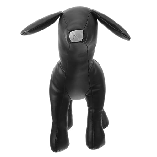 TOGEVAL Haustiermodell hundespielzeig Dog Costume Hunde-Dekoration Hundestatuen Schaufensterpuppe Hundesitterpuppe Bulldogge Haustier-Skulptur Schaufensterpuppe für Hundekleidung Black von TOGEVAL