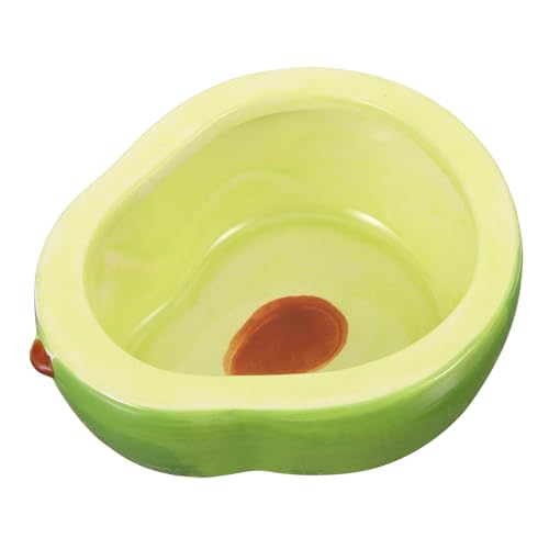 TOGEVAL Hamster Haustiernapf Hasenfutternapf Kaninchenschale Hamster-futterteller Wassernapf Für Hamster Futternapf Für Hamster Meerschweinchen Wassernapf -futterteller Keramik Light Green von TOGEVAL