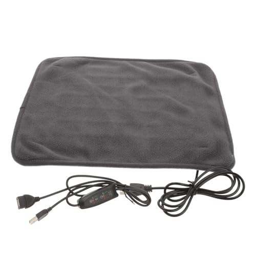 TOGEVAL Heizkissen für Haustiere Heizkissen für Welpen Heizdecke für Haustiere Heizmatte pet Heating pad Hunde thermodecke Wärmekissen für Haustiere Heizkissen für Hund Polyester Grey von TOGEVAL