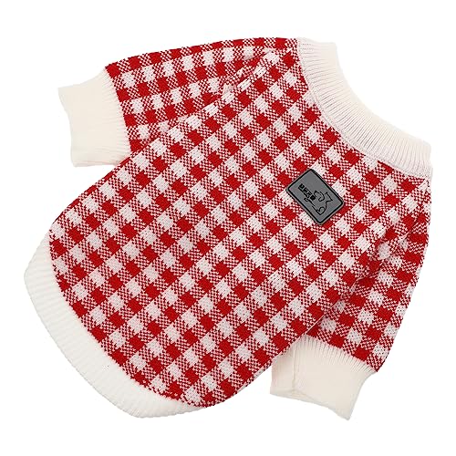 TOGEVAL Hund Warmer Pullover kleine hundekleidung Hund des neuen Jahres XXS Hundepullover Welpenkleidung hundewintermantel hundemantel warmes Haustierkostü Haustierbedarf Baumwolle von TOGEVAL