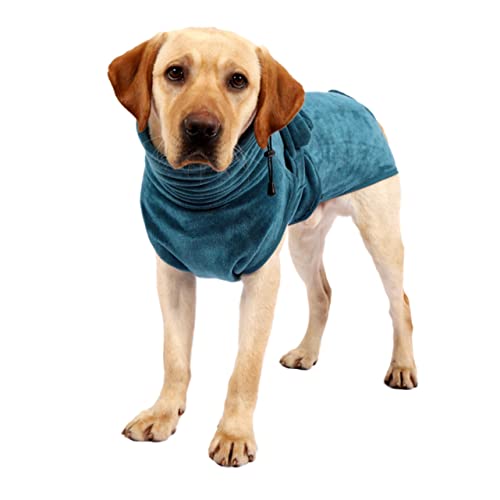 TOGEVAL Hunde-Pyjama Hundetuch Bademantel Hundehandtücher Zum Trocknen Von Hunden Hundebademantel Mittel Hundebecken Haustier Bademantel Plüschhundebett Hundehandtuch Hundebadetuch Green von TOGEVAL