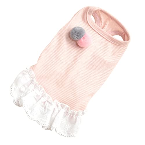 TOGEVAL Hundekleid Hundekostüme Hundebekleidung Hund Flanellhemd Kostüme für Haustierpartys Rockkostüm für Hund Dog Clothes Hunde Kleidung pet Kleidung Rock Pet-Spitzenrock Rosa von TOGEVAL