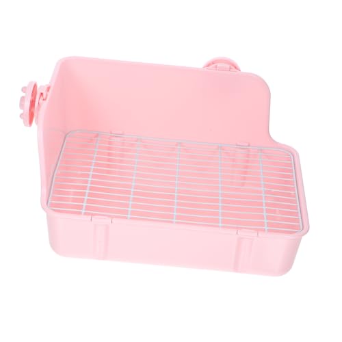 TOGEVAL Kaninchen Töpfchen Hamster klo kaninchentoilette Haushalt Häschen Toilette Kaninchenversorgung Kaninchentöpfchen für den täglichen Gebrauch abnehmbares Kaninchentöpfchen Plastik von TOGEVAL