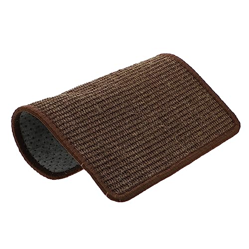 TOGEVAL Katze Kratzmatte Sisalmatte Für Katzen Kratzbäume Für Drinnen Coucheckenschutz Für Katzen Bodendecke Katzenschleifmatte Couchkratzer Für Katzen Sisal-kratzunterlage Teppiche Coffee von TOGEVAL