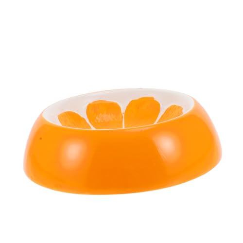 TOGEVAL Katzenschüssel aus Keramik Futterautomat für Haustiere katzennapf aus Porzellan Obst Feeder pet Water Bowl pet Bowl katzenfutter Kätzchen Futternapf Hundenapf aus Keramik Orange von TOGEVAL