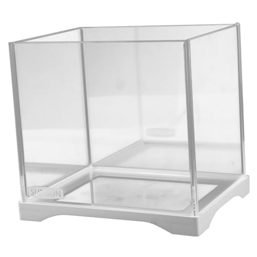 TOGEVAL Aquarium Deko Kleines Transparentes Fischglas Aquarium Für Den Desktop Fischschale Für Die Gestaltung Von Aquarien Für Betta Fische Und Wasserpflanzen Aquarium Einrichtung von TOGEVAL