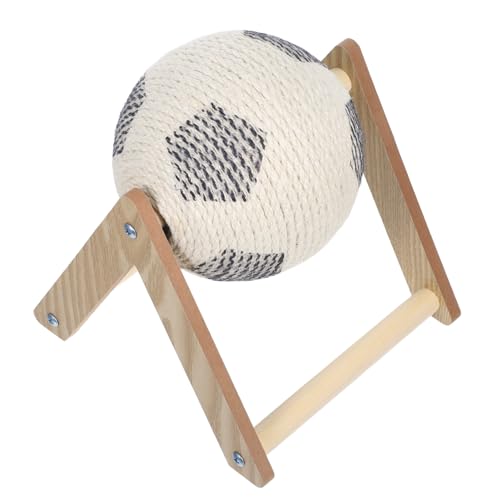 TOGEVAL Kratzball aus Sisal Interaktives Katzen Krallenschleifer Kugel Bewegliches Trainingsrad für Kleine Katzen zum Kratzen TOGEVAL Kratzball aus Sisal Interaktives Katzen Krallenschleifer Kugel Bewegliches Trainingsrad für Kleine Katzen zum Kratzen von TOGEVAL