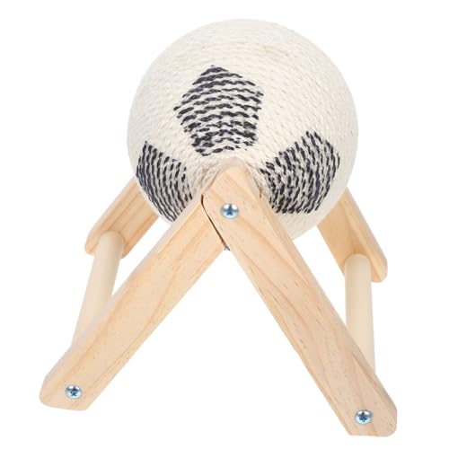 TOGEVAL Kratzball für Katzen aus Langlebigem Sisal mit Robustem Holzsockel Spielerisches Nagelpflege Tool für Kleine bis Mittelgroße Katzen Schützt Möbel und Fördert und TOGEVAL Kratzball für Katzen aus Langlebigem Sisal mit Robustem Holzsockel Spielerisches Nagelpflege Tool für Kleine bis Mittelgroße Katzen Schützt Möbel und Fördert und von TOGEVAL