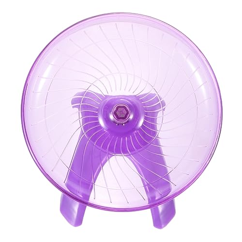 TOGEVAL Laufrad Für Hamster Laufrad Für Ratten Laufrad Igel Laufrad Für Haustiere Hamster Läuft Spinner Rad Für Igel Hamster Laufscheibe Spielzeug Rattenrad-Spielzeug Räder Violet Plastik von TOGEVAL