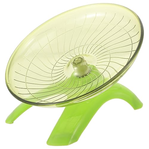 TOGEVAL Laufrad für Hamster Rad für Igel Mausrad Rattenrad-Spielzeug Igelrad Räder Hamster Spielzeug hamsterspielzeug Haustier Spielzeuge Laufrad Igel Rennmäuse-Rad Plastik Light Green von TOGEVAL