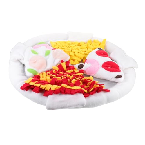 TOGEVAL Pet Sniffing Pad Dog chew Toy hundekauspielzeuge Slow Feeder für Haustiere Hundeleckerli-Puzzle Trainingsmatte für Haustiere Schnüffelmatte für Haustiere Polarfleece Colorful von TOGEVAL