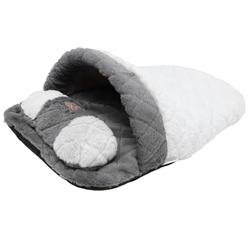 TOGEVAL Schlafsack für Haustiere katzenbett pet Bed Kuschelbett für Katzen catsbests cat Bed Katzenschlafnest für Haustierbetten Katzennest Betttasche für Haustiere Baumwolle Coffee von TOGEVAL