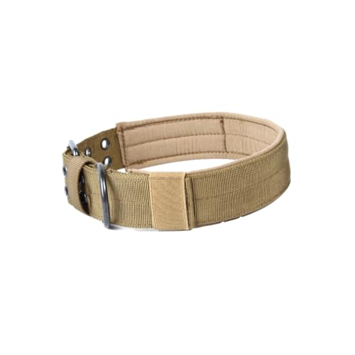 TOGEVAL Taktisches Nylon Hundehalsband Verstellbar Für Kleine Mittelgroße Und Große Hunde Militärisches Design Mit Robuster Metallschnalle Größe XL von TOGEVAL