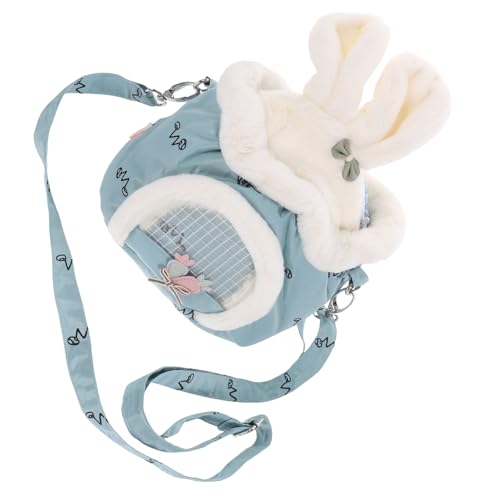 TOGEVAL Tasche Für Hamster Kleiner Hasenträger Atmungsaktiver Rattenkäfig Hamsterträger Rattenträger Reise Hamster Trage Reisebehälter Für Meerschweinchen Hasen-Tragetasche Polyester von TOGEVAL