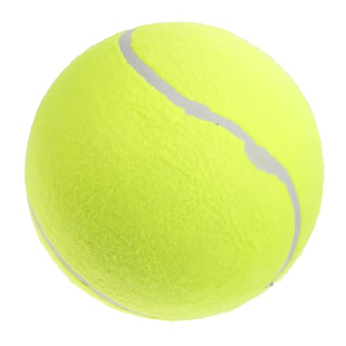 TOGEVAL Tennisball Für Haustiere Kugelspielzeug Aufblasbarer Ball Riesiger Tennisball Beißball Für Haustiere Kauspielzeug Riesenball Für Haustier Großer Tennisball Zum Spielen Gummi von TOGEVAL