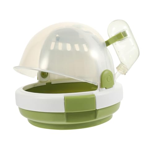 TOGEVAL Hamsterkäfig Kleiner zusammenklappbarer Reiseträger für Haustiere Hamster-Tragetasche Käfig aus ABS-Material für Outdoor-Aktivitäten von TOGEVAL