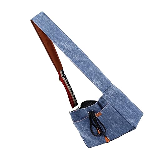 TOGEVAL Tragetasche Für Haustiere Tragetasche Für Hunde Kaninchen Tragetasche Freisprecheinrichtung Für Haustiere Umhängetasche Für Haustiere Haustiertasche Brusttasche Für Haustiere Blue von TOGEVAL