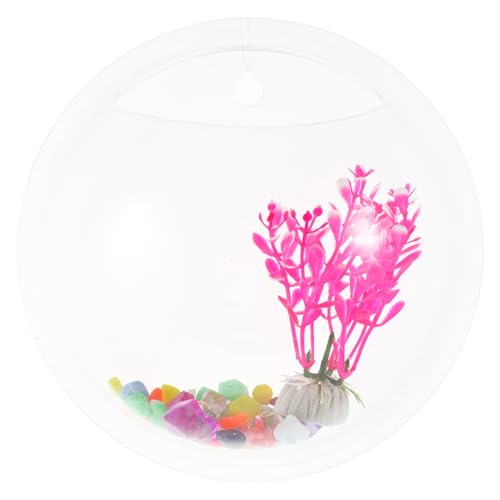 TOGEVAL Wandaquarium Living Room Decoration wohnzimmerdeko wasserpflanze Transparentes Wanddekor Zylinder-Aquarium Massenspielzeug einmachgläser Glaswaren Aquarienbecken Aquarienbedarf von TOGEVAL