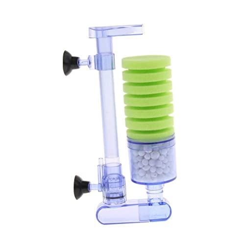 TOGEVAL Wandmontierter Aquariumfilter XY 2881 Pneumatischer Biochemischer Wasserfilter Für Aquarien Effiziente Filtration Mit Aktivkohle Und Schwamm Ideal Für Klares Wasser Und von TOGEVAL