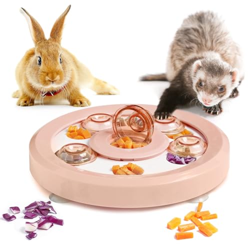 Meerschweinchen Spielzeug, Hamster ZubehöR, Kaninchen Spielzeug, Kleintierspielzeug, Futtersuchspielzeug Spielzeug FüR Hamster, Geeignet FüR Meerschweinchen, Kaninchen, Chinchillas Und Hamster (Rosa) von TOGHPUW