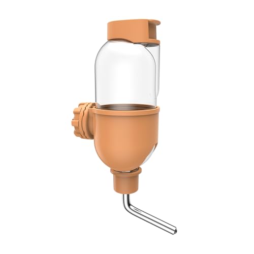 Automatischer Wasserspender Kaninchen Hasen Trinkflasche Hängend Meerschweinchen Trinkflasche Hamster Trinkflasche Für Kaninchen Meerschweinchen Hamster Chinchilla Frettchen (Orange) von TOKAYIFE