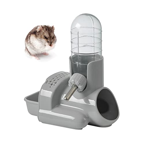 Hamster Wasserflasche, 3 in 1 freistehender automatischer Wasserspender (Grau) von TOKAYIFE