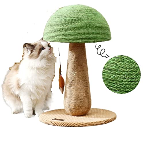 Katzenkratzbaum mit breiterer Basis, Katzenkratzbaum for den Innenbereich mit Spielzeugbällen for Spielen, Sitzen und Verstecken, verhindert Möbel (Size : 35 * 50cm) von TONGDY