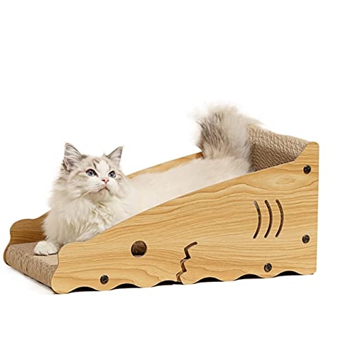 Katzenspielzeug, Katzenbett, Katzenkratzer, vertikaler Katzenkratzbaum for den Innenbereich, Wellpappe, schützender Couch-Sofa-Stuhl von TONGDY