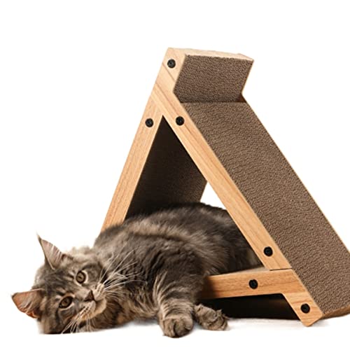 Triangles Indoor Katzenspielzeug, Katzenbett, Katzenkratzer, Katzenkratzbaum, Wellpappe, Schutzcouch, Sofastuhl von TONGDY