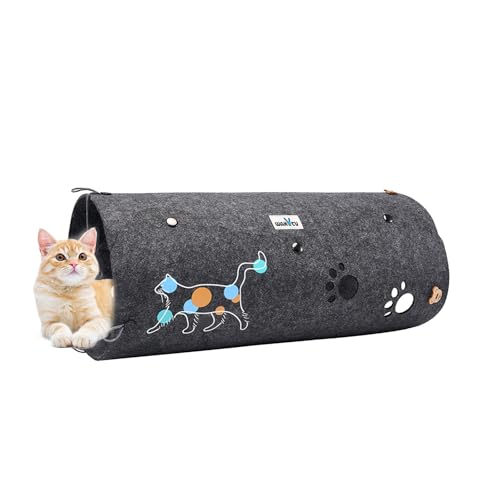 Katzentunnel | Katzenspielzeug Katzentunnel | 25cm Cat Tunnel Tube | Interaktives Spielzeug Katze Spielzeug Hundenspielzeug Spieltunnel für Katzen Welpe Tunnel Spielzeug von TONGFENG