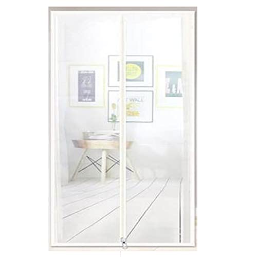 TONGha Custom Screen Door Anti-Moskito Fliegengitter Mesh Selbstklebend Tür Balkon Mesh Netz mit Reißverschluss Anti-Tearing Reißverschluss Türnetz von TONGha