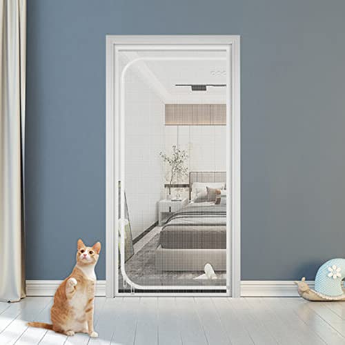 TONGha Türschutznetz, Benutzerdefinierte Größe Türvorhang Mesh Anti Moskito Bugs Screen Door Net Air Ventilation Door Curtain Net For Bedroom, Patio, Balkon von TONGha