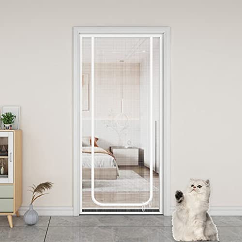 TONGha Türschutznetz, Benutzerdefinierte Größe Türvorhang Mesh Anti Moskito Bugs Screen Door Net Air Ventilation Door Curtain Net For Bedroom, Patio, Balkon von TONGha