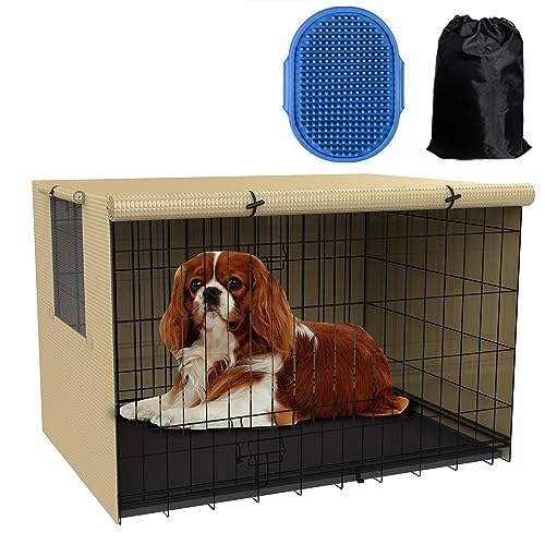 Hundehüttenabdeckung, Hundekäfigabdeckung für Hundekäfige, 61 cm, 76 cm, 91 cm, 91 cm, 107 cm, 121,9 cm, wasserdichte Hundekäfigabdeckung, Hundehüttenabdeckung, Hundekäfig-Abdeckungen groß und klein von TONINT