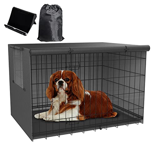 TONINT Abdeckung für Hundehütten, Kistenabdeckungen für Hundekäfige, 61 cm, 76 cm, 91 cm, 107 cm, 107 cm, 121,9 cm, wasserdichte Abdeckung für Hundekäfige, Hundekäfig-Abdeckung, groß und klein von TONINT