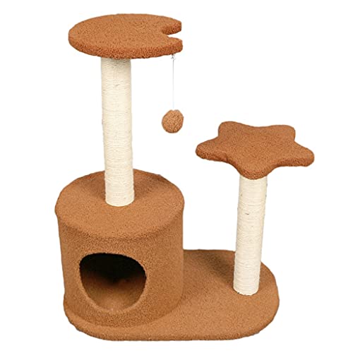 TONPOP Katzen-Klettergerüst Vier Jahreszeiten erhältlich Katzen-Klettergerüst Wurfbaum Haustierstreu Katzenspielzeug Sisalkatzen Springplattform (Color : C) (B) von TONPOP