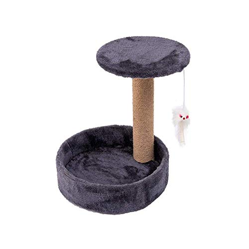 TONPOP Katzenkratzer Schwert Blumenseil Kletterbaum Spielplatz Katze Kratzen nach dem Klettern auf dem Holzbaumhaus-Gold (Farbe : Schwarz) (Farbe : Schwarz) (Schwarz) von TONPOP