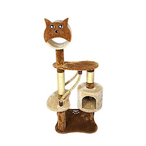 TONPOP Klettergerüst für Katzen Heimtierbedarf EIN natürliches Sisalseil Katzenkopf-Katzenspielzeug Kratzbaum Katzenspielzeug Geeignet für Katzen zum Spielen und Schlafen von TONPOP