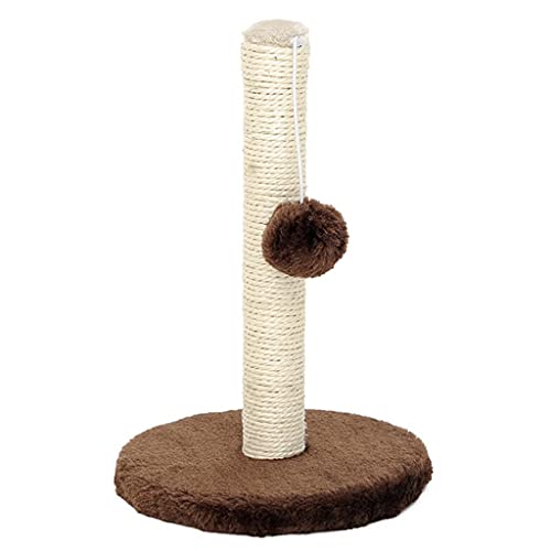 TONPOP Pet Pole Hair Ball Pet Toy for Cats Scratching Grinding Claw Sisal Claw Board (Color : Brown) (Brown) von TONPOP