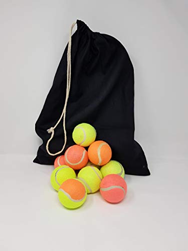 The Dog's Playing Bälle, Hunde-Tennisbälle mit waschbarer Tasche, mehrfarbig, 20 Stück von TOOBA