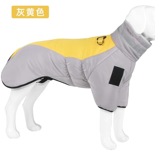 TOOPST HundejackeWasserdichtes Hund Winterjacke Mant-Graugelb-2xl von TOOPST