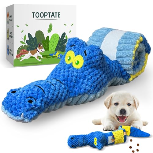 TOOPTATE Welpenspielzeug - Interaktives Hundespielzeug, um sie zu beschäftigen, Hunde-Puzzle-Spielzeug für geistige Stimulation, quietschendes Hundespielzeug für Welpen, kleine und mittelgroße Hunde von TOOPTATE