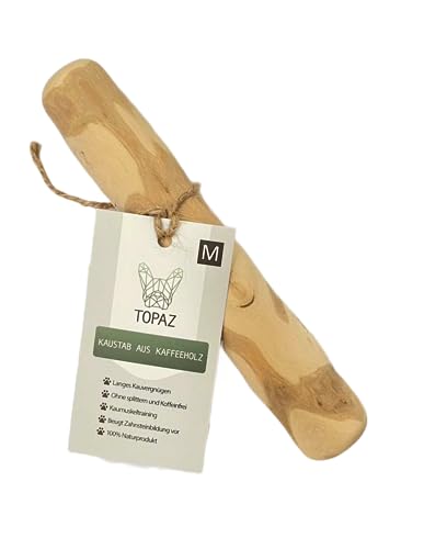 TOPAZ® Kaffeeholz Kauholz - M Kaustange natürliches Kauspielzeug für Hunde von 8-12 kg von TOPAZ