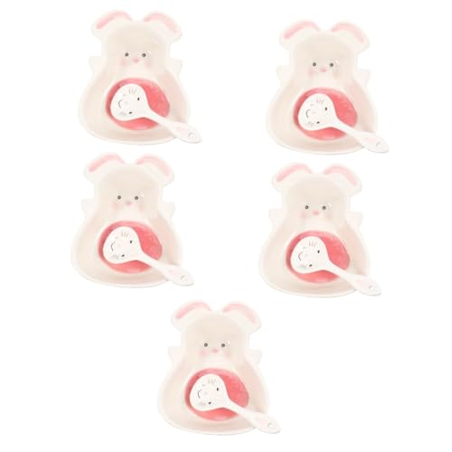 TOPBATHY 5 Stück Keramikschüssel Für Hasen Futternapf Für Hamster Streu Rosa Hasenzubehör Babyschüssel Rührschüssel Schüsseln Futterspender Für Kaninchen Und Kleintiere Heu von TOPBATHY