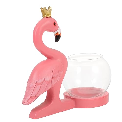 TOPBATHY Flamingo-Hydrokultur Ausbreitungsrohre Terrariumlieferungen indoor Plants zimmerpflanzen Vase einmachgläser Pflanzenbehälter Weinschrank Dekorationen Ornamente Container Harz von TOPBATHY